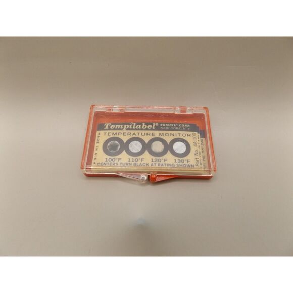 Tempilabel Temperature Monitor Lot of 10 Tempil Corp Vintage Industrial Gauge - Picture 1 of 2